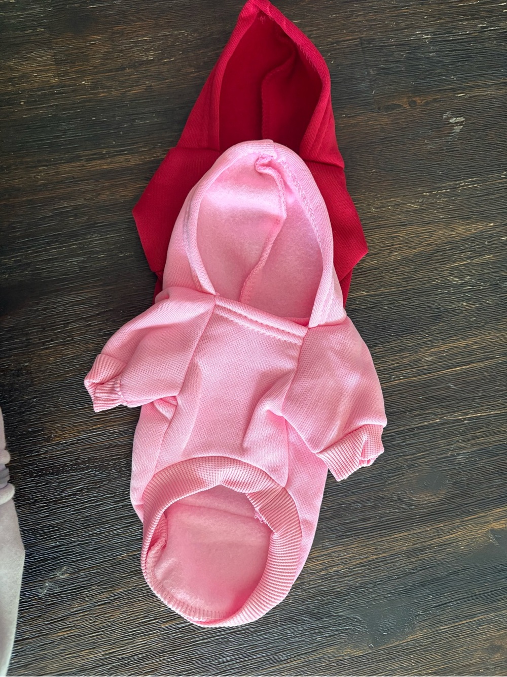 Pink Hooded Dog Sweatshirt - Soft Cozy Pullover